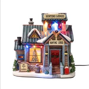 Christmas village hunting lodge